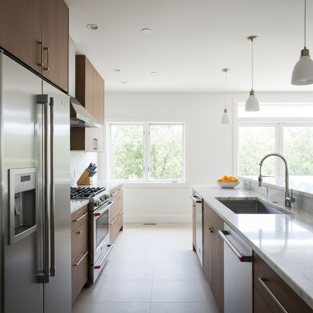 Clean modern kitchen interior representing pest-free home environment