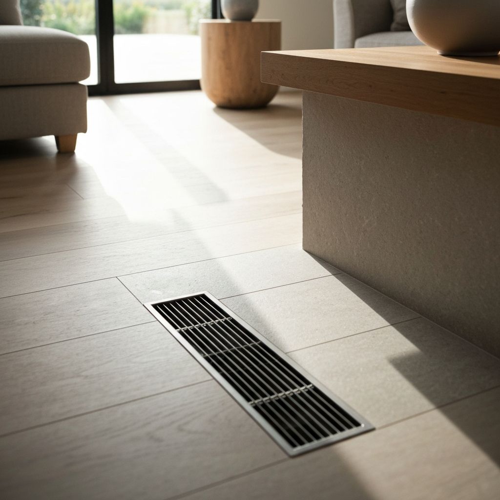 Home interior floor area showing dead rat odor removal concept